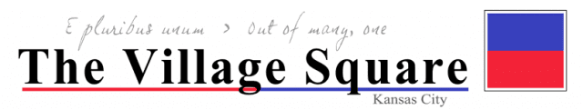The Village Square logo, including the motto: "E pluribus unum."