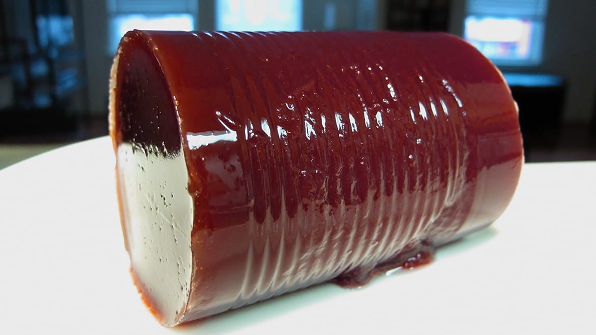 Close-up of cranberry sauce