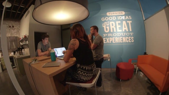 "We've completely grown by word of mouth," CEO and co-founder George Brooks said of the Crossroads-based creative lab. (Photo: John McGrath | KCPT)