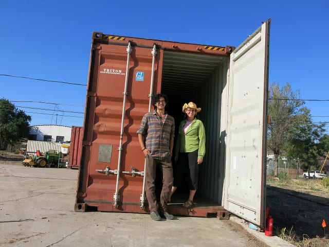 Taylor Ferguson and Wendy Lu McGill hope to start a cricket and mealworm farm as part of a new generation of protein products. (Photos: Luke Runyon | Harvest Public Media)