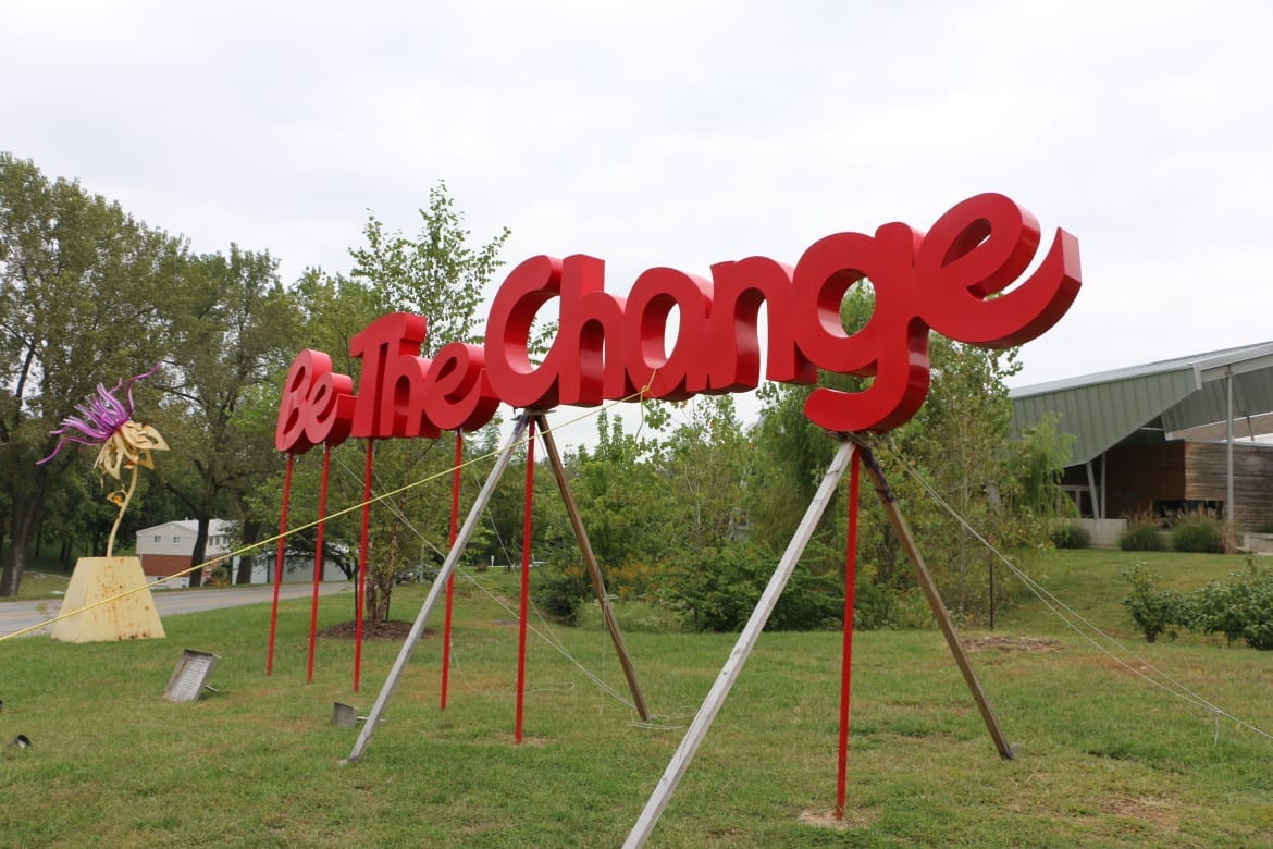 art sculpture at Synergy Services