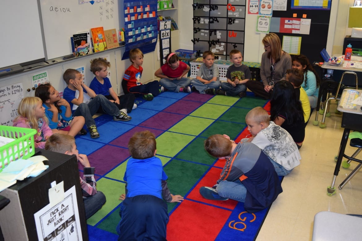 Kids in morning circle