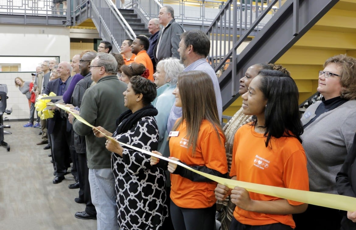 group shot of ribbon cutting