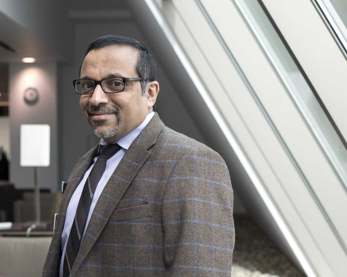 Dr. Hussain Haideri, at work in Kansas City.