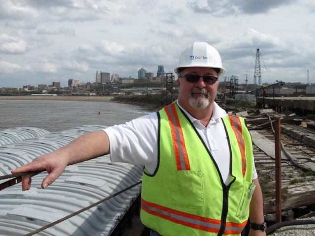 A man on the Missouri River