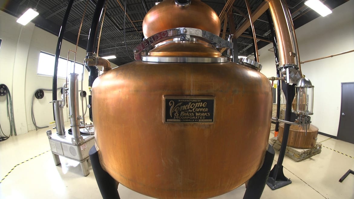 a spirit still in copper