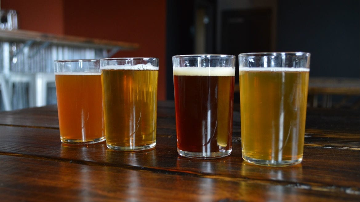 Double Shift Brewing Co. beers.