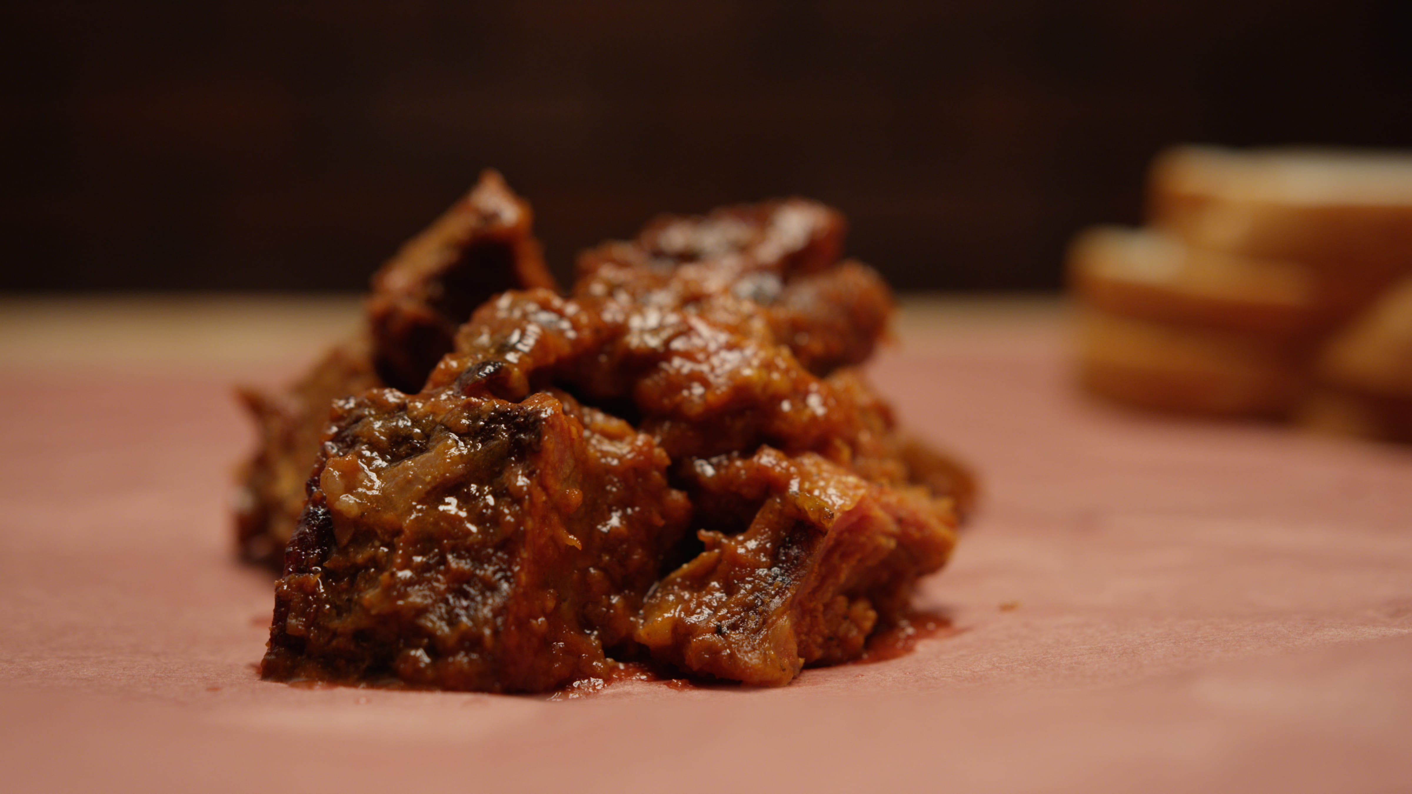 Burnt ends piled high.