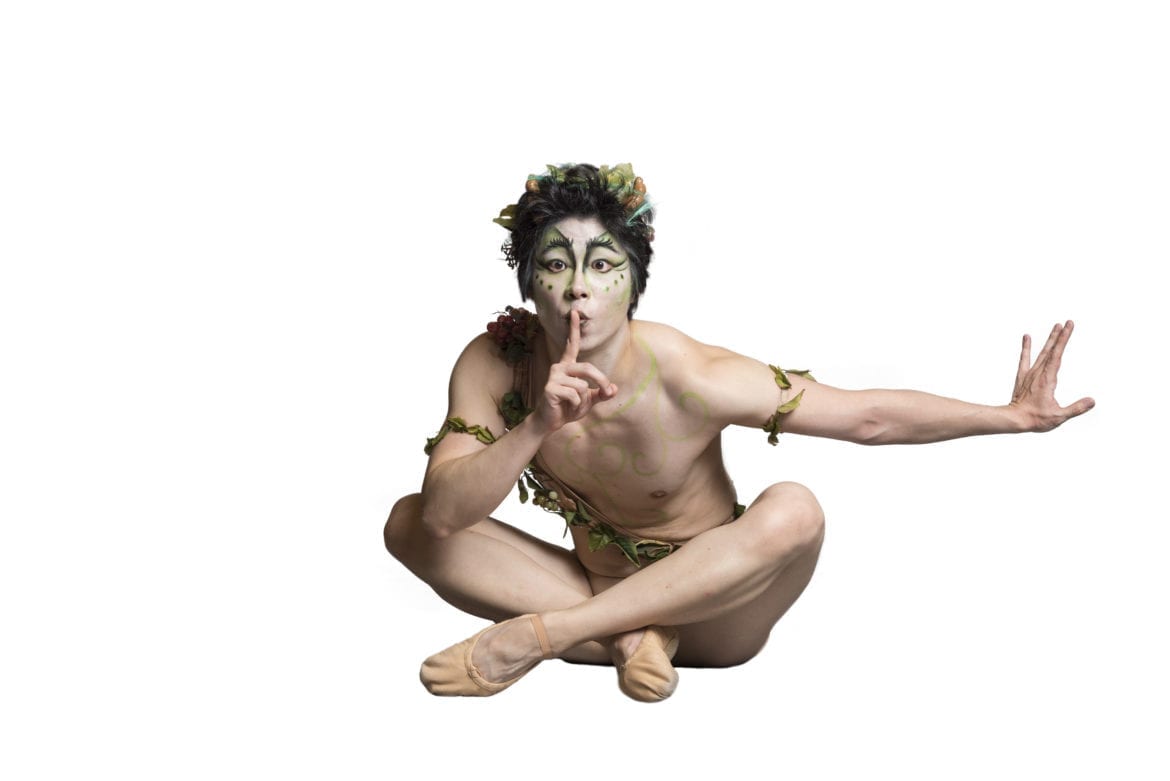 Puck from "A Midsummer Night's Dream" posing.