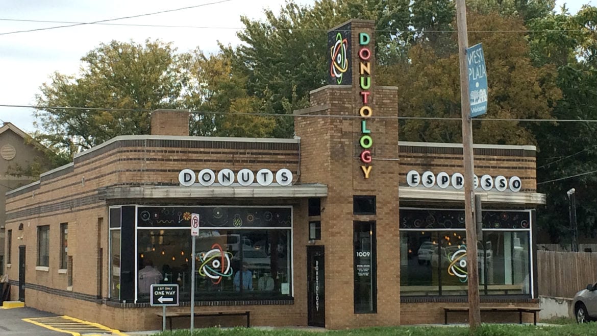 The exterior of Donutology.