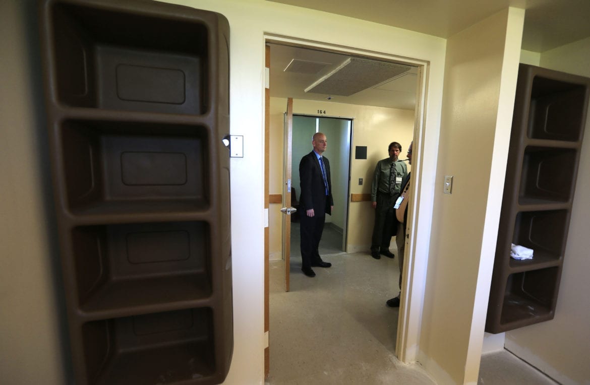 state officials tour the hospital