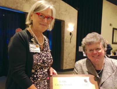 Greenlee accepting award