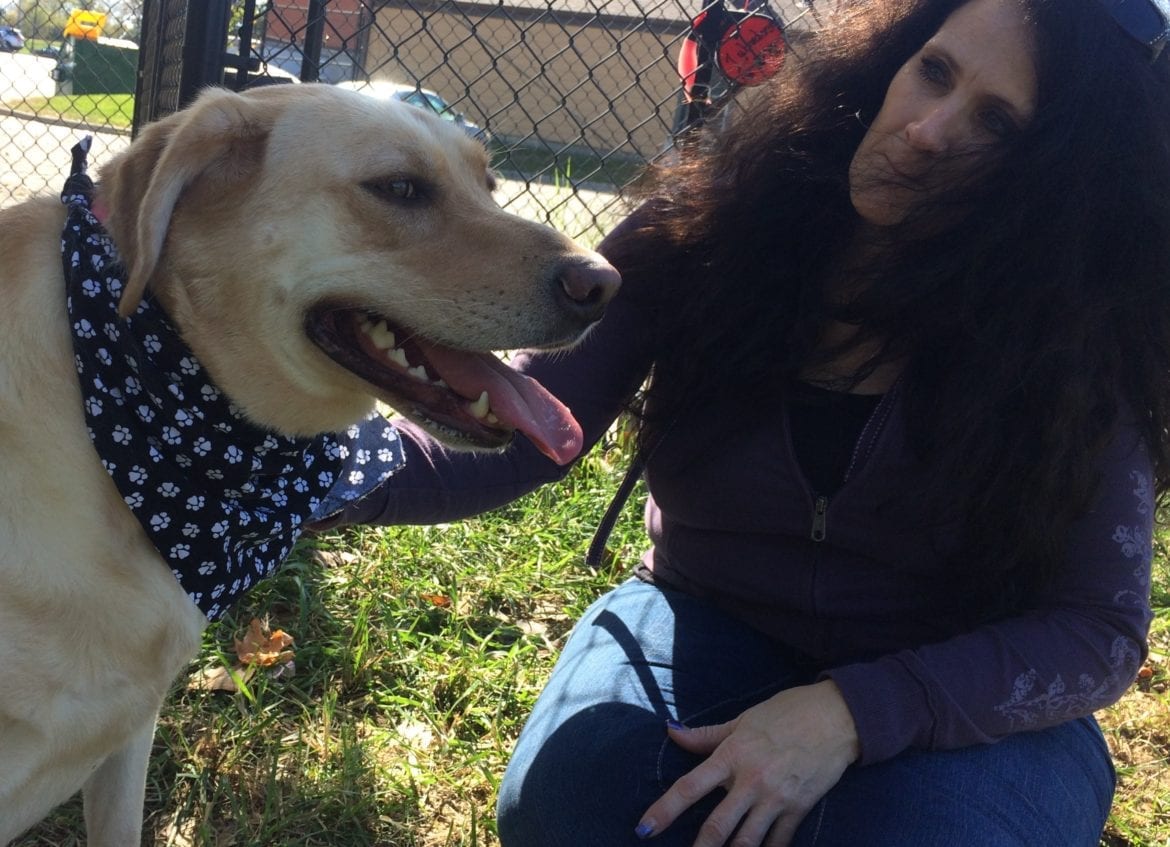 Kimberly Pearson with dog