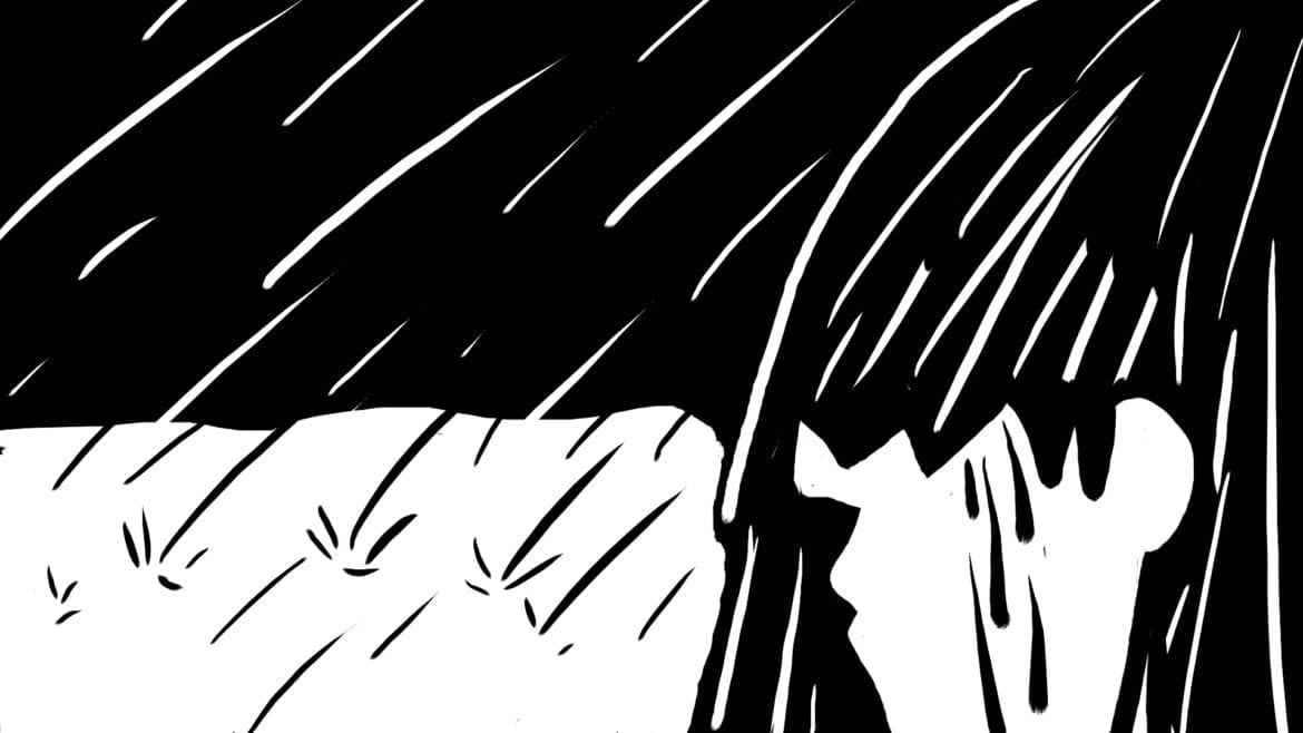 graphic of crying in the rain