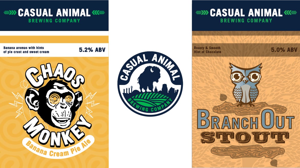 casual animal labels