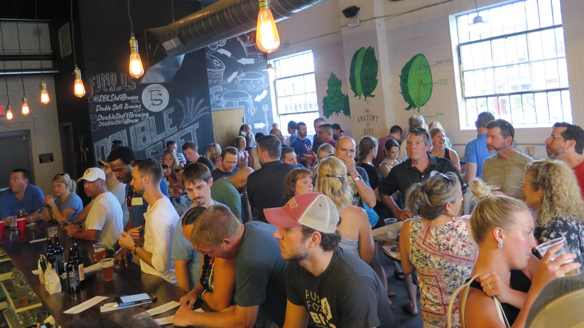 taproom at Double Shift Brewing Company