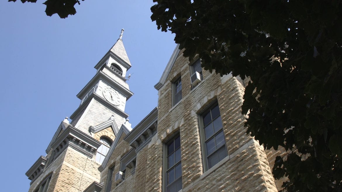 clock tower at park university