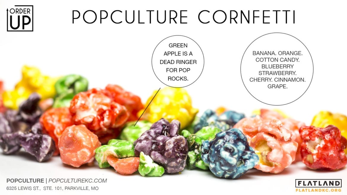 rainbow colored popcorn