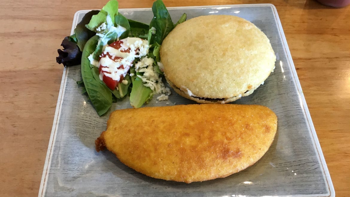papusas and empanadas