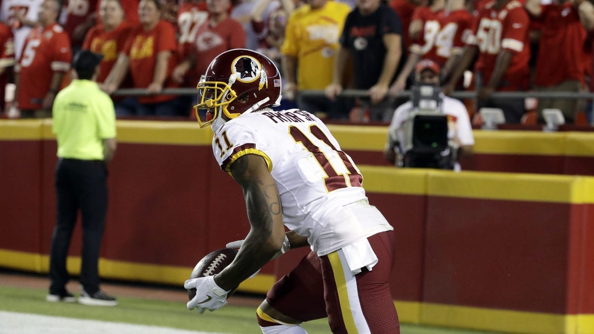 Redskin wide receiver Terrell Pryor