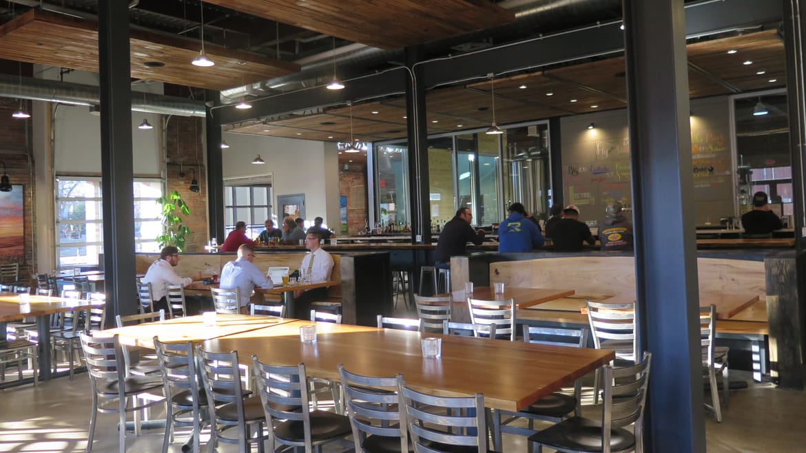  interior of the Lawrence Beer Co. 