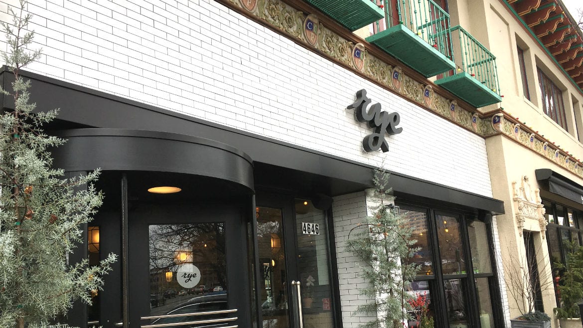 Rye recently opened on the Country Club Plaza