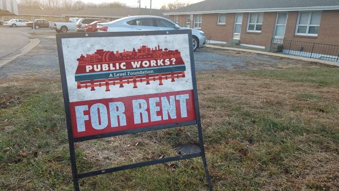 For rent sing - Public Works logo