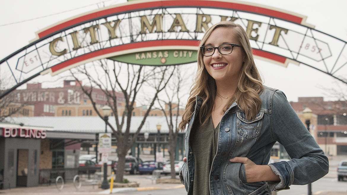 Bailey Barry in the City Market