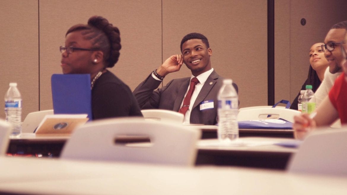 A student in the classroom