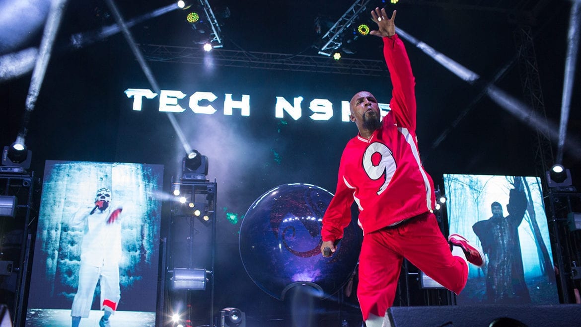 Tech N9ne was the headliner on Friday night's main stage.
