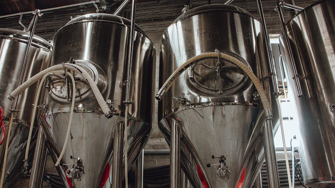 Callsign Brewing Co.'s tanks