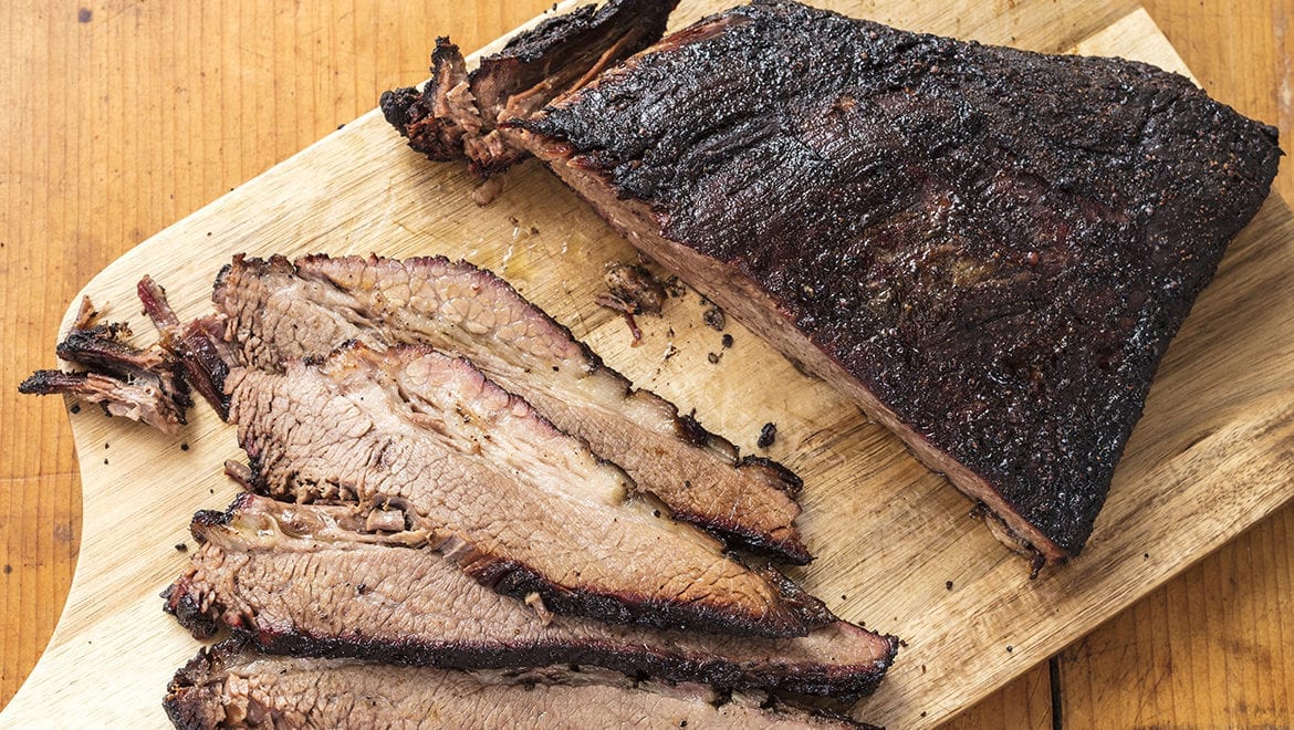 barbecued beef brisket