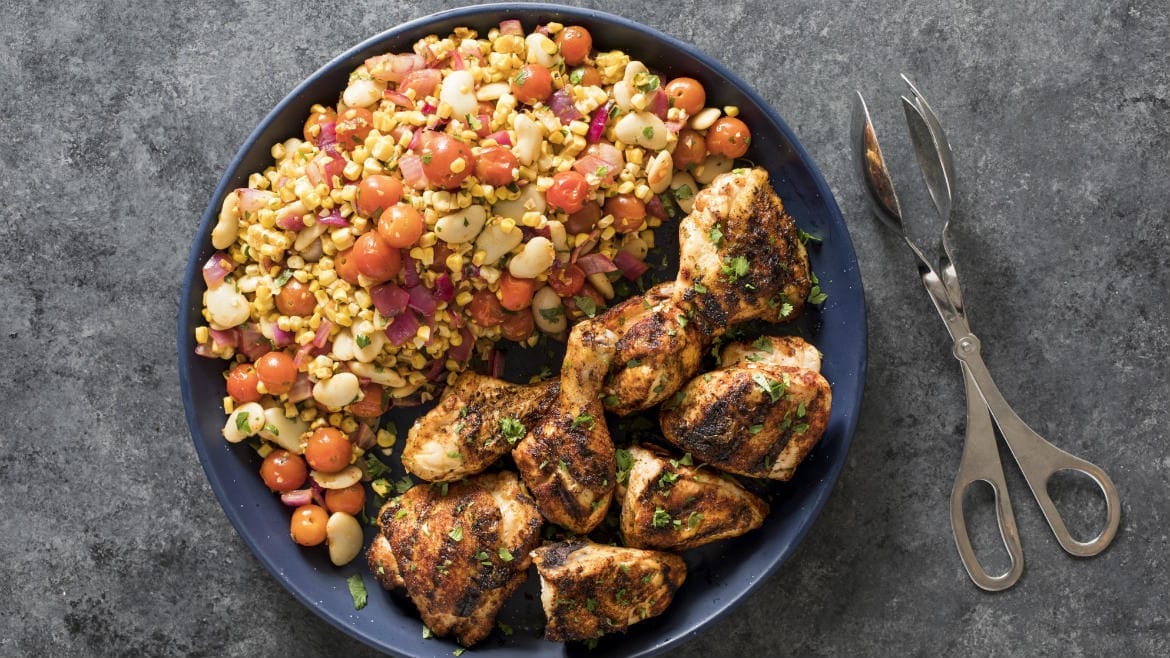 paprika-and lime-rubbed grilled chicken recipe