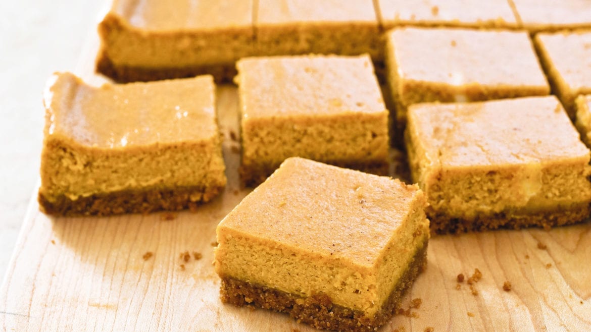recipe for pumpkin cheesecake bars
