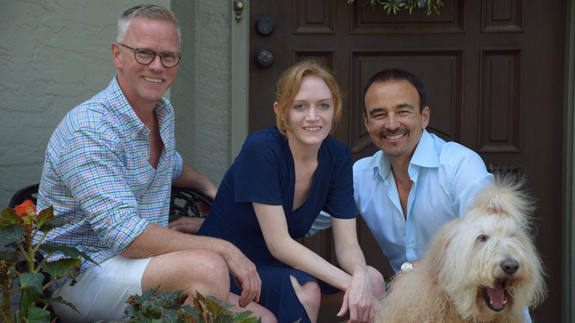darrel, jessica, lance, and the dog sadie