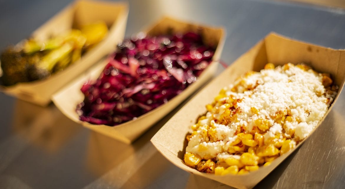 Sides at the newly opened Poi-o