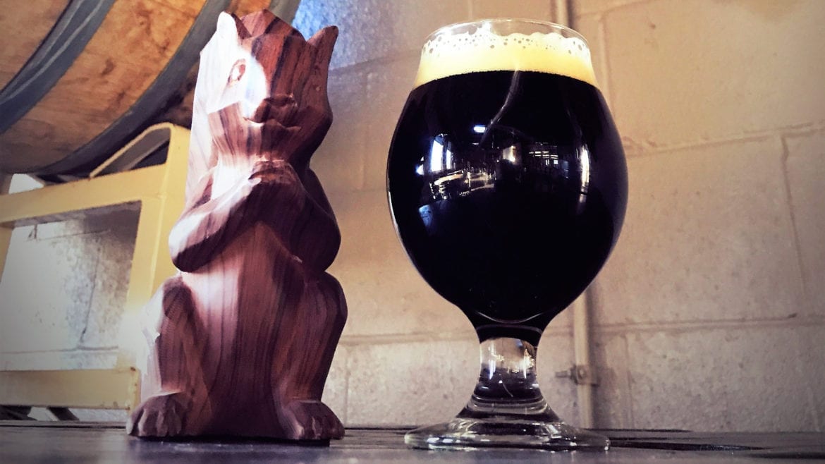 Cinder Block Brewery's Black Squirrel