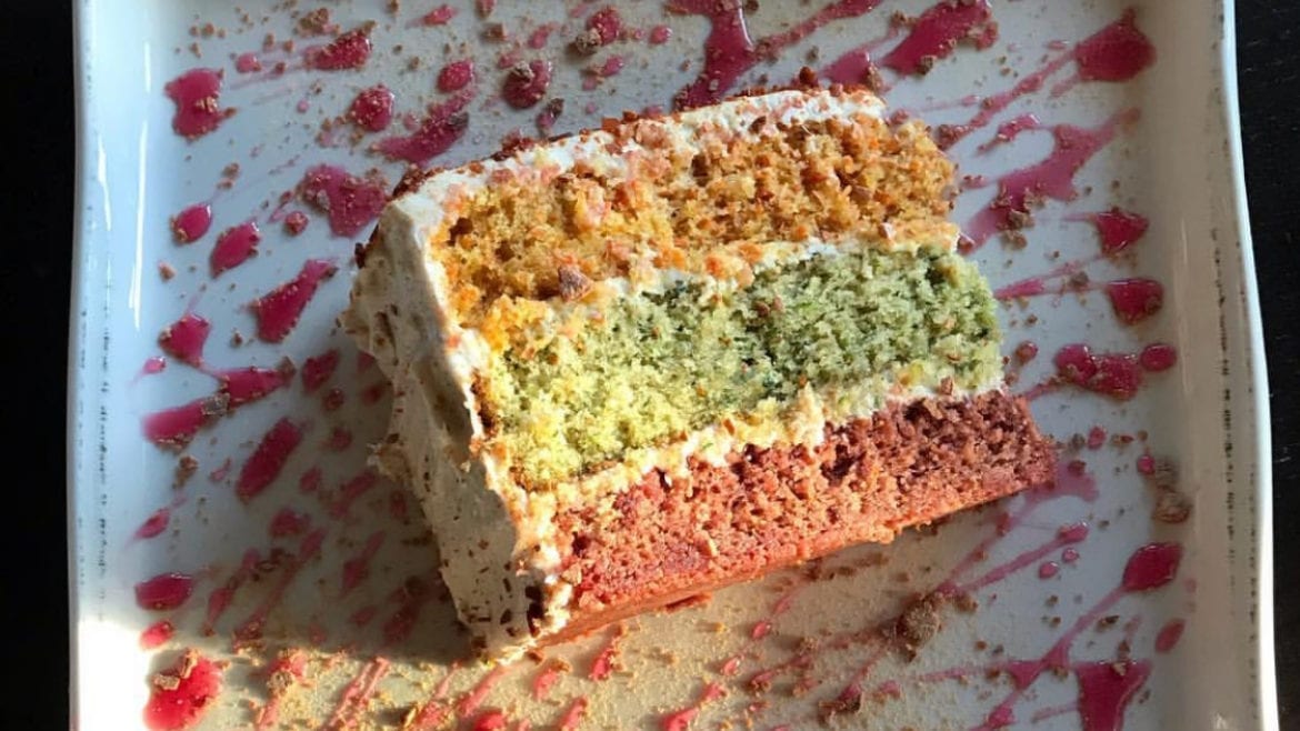 Harvest Spice Cake is on the dessert menu at Silo Modern Farmhouse