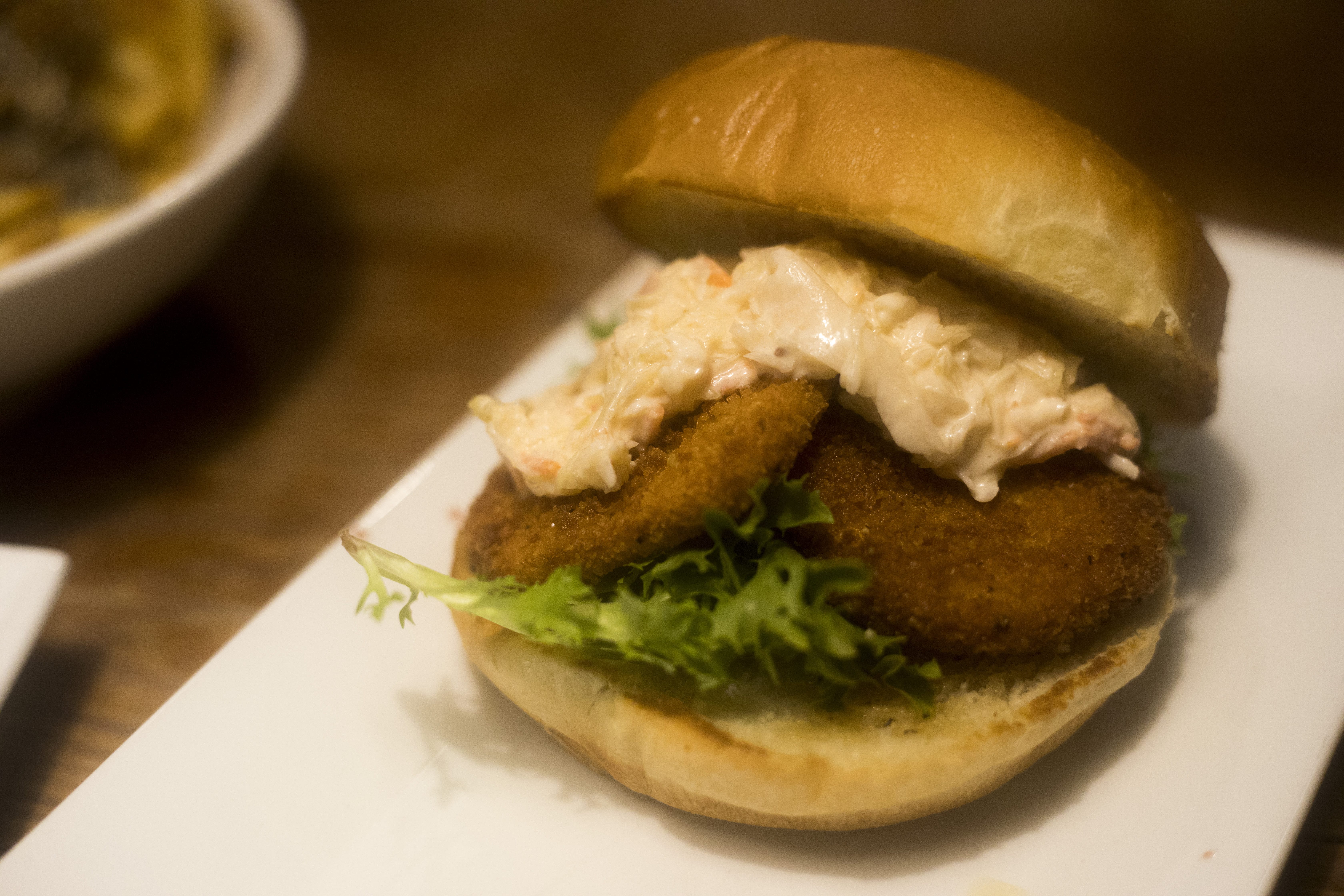 The Celery-Brate Good Times is a veggie burger special at The Burger Stand