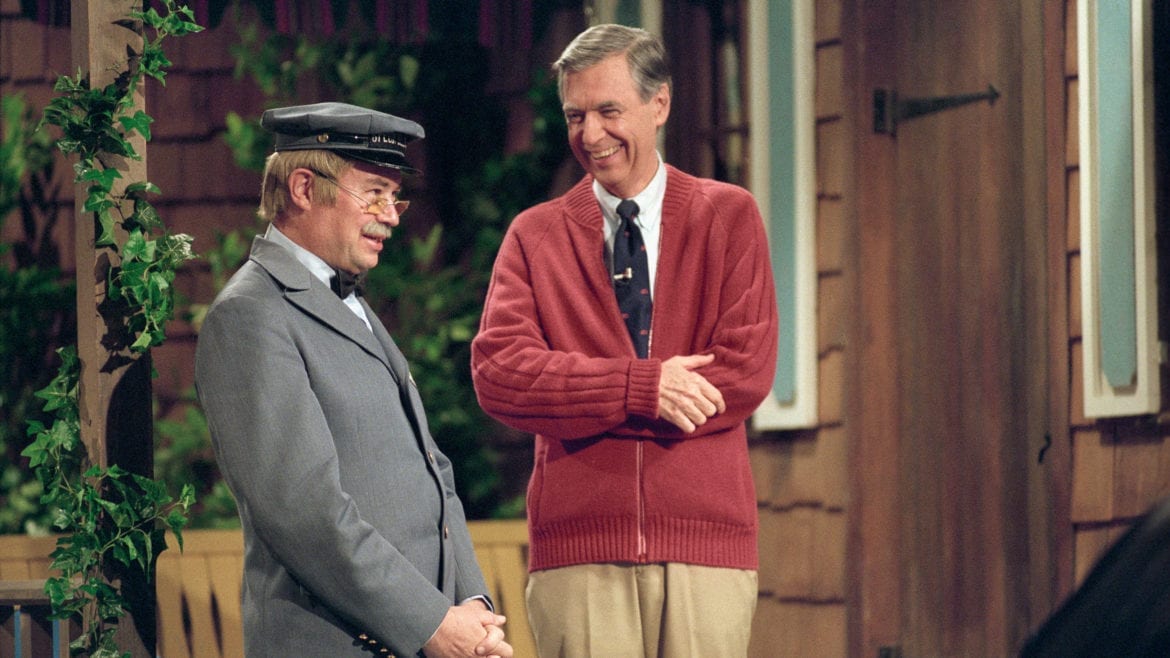 Fred Rogers and David Newell