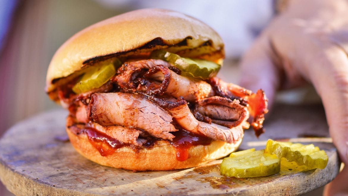 Joe's Kansas City brisket sandwich