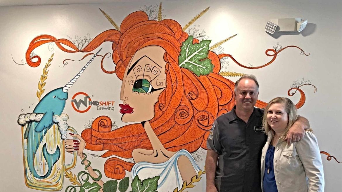 Tony (left) and Lynn DiPlacito are building Wind Shift Brewing Co. in Blue Springs, Missouri.