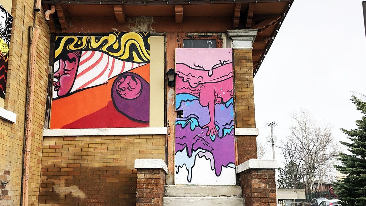 A closer look at the murals painted by JT Daniels for the Rector House