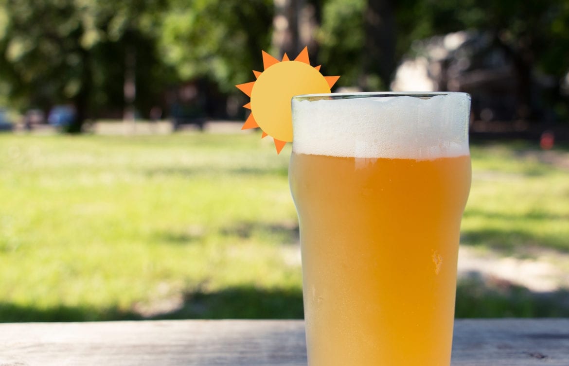 Cold beer and sun