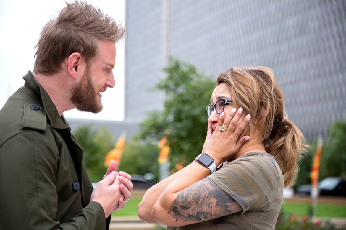 Bobby Berk and Deanna Muñoz in front of new office