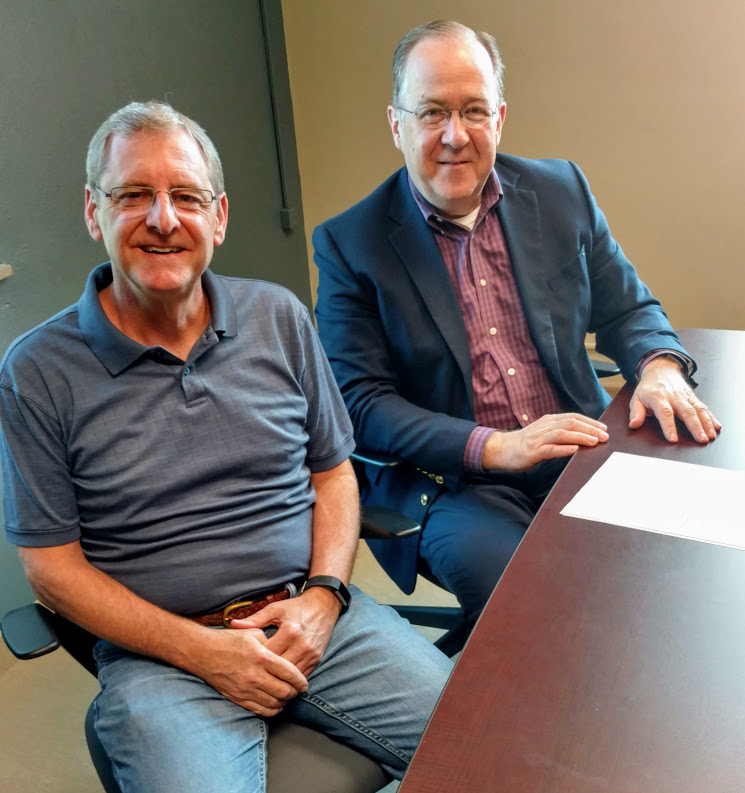 Photo of Nazarene Theological Seminary President Jeren Rowell and New Testament Professor Andy Johnson.