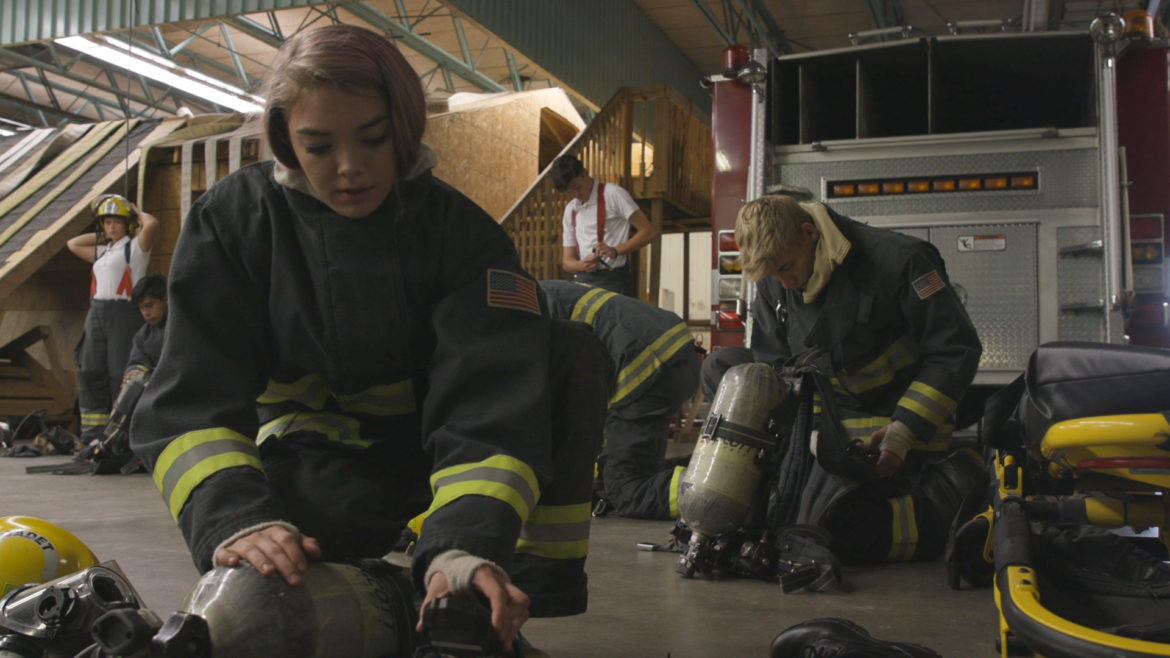 Firefighter training students at the Fort Osage Career & Technical Center.