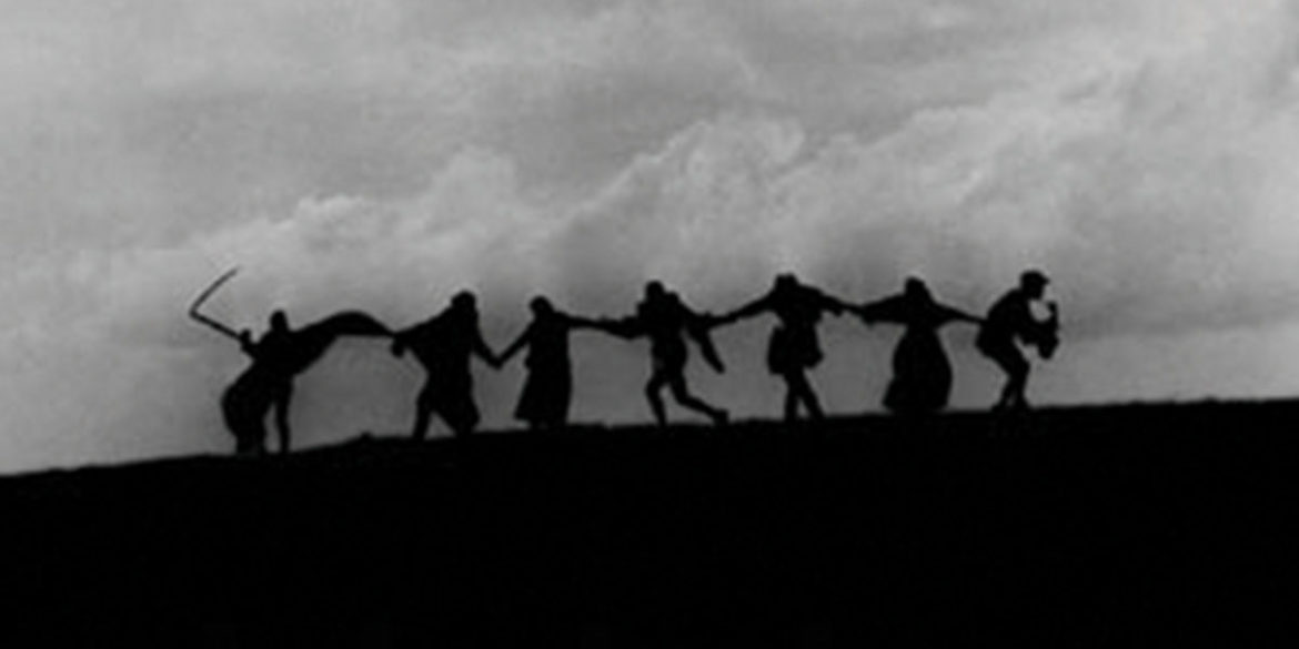 The famous final scene, known as the dance of death, from Ingmar Bergman's "The Seventh Seal."