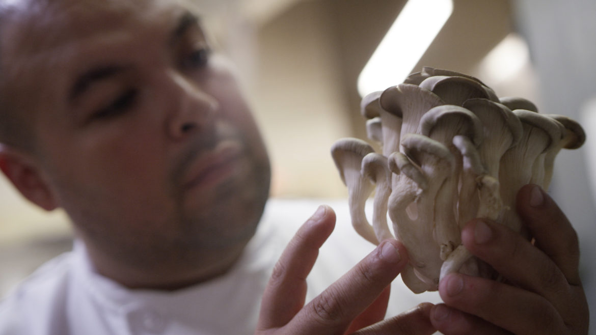 Vincent Parades, owner and chef at The Farmhouse, is devoted to serving farm-to-table, tip-to-tail cuisine.