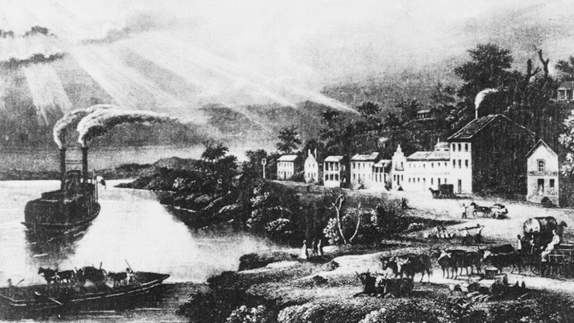 Westport Landing on the Missouri River.